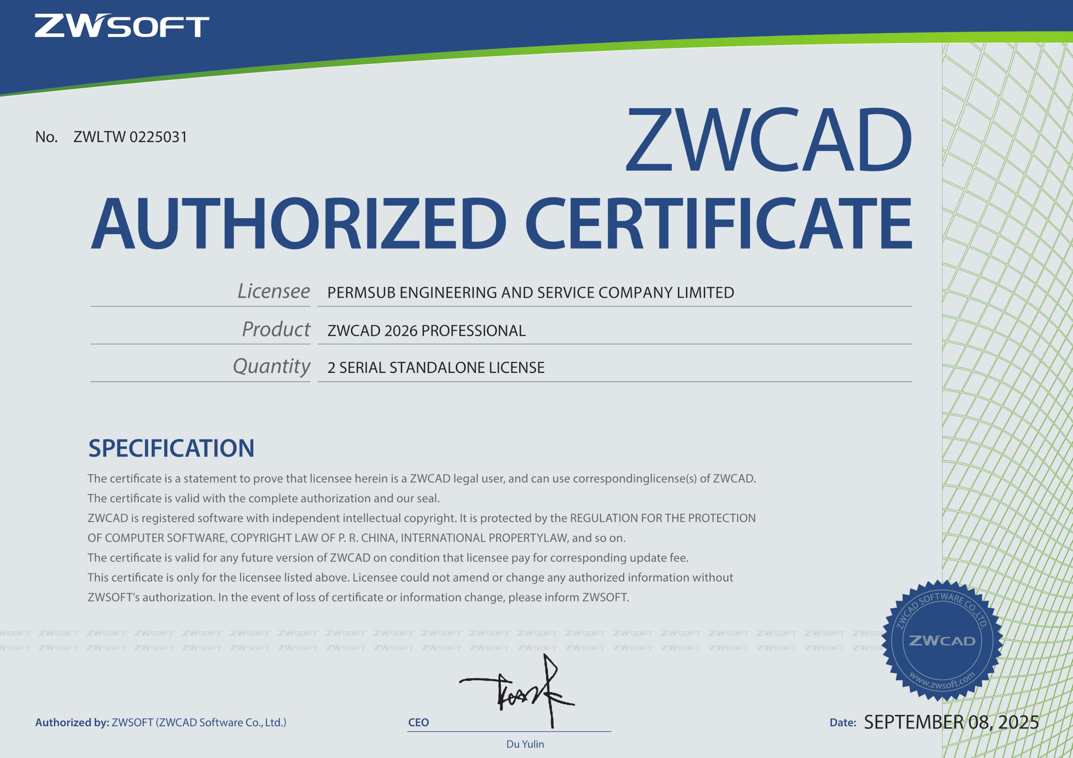 ZWCAD License